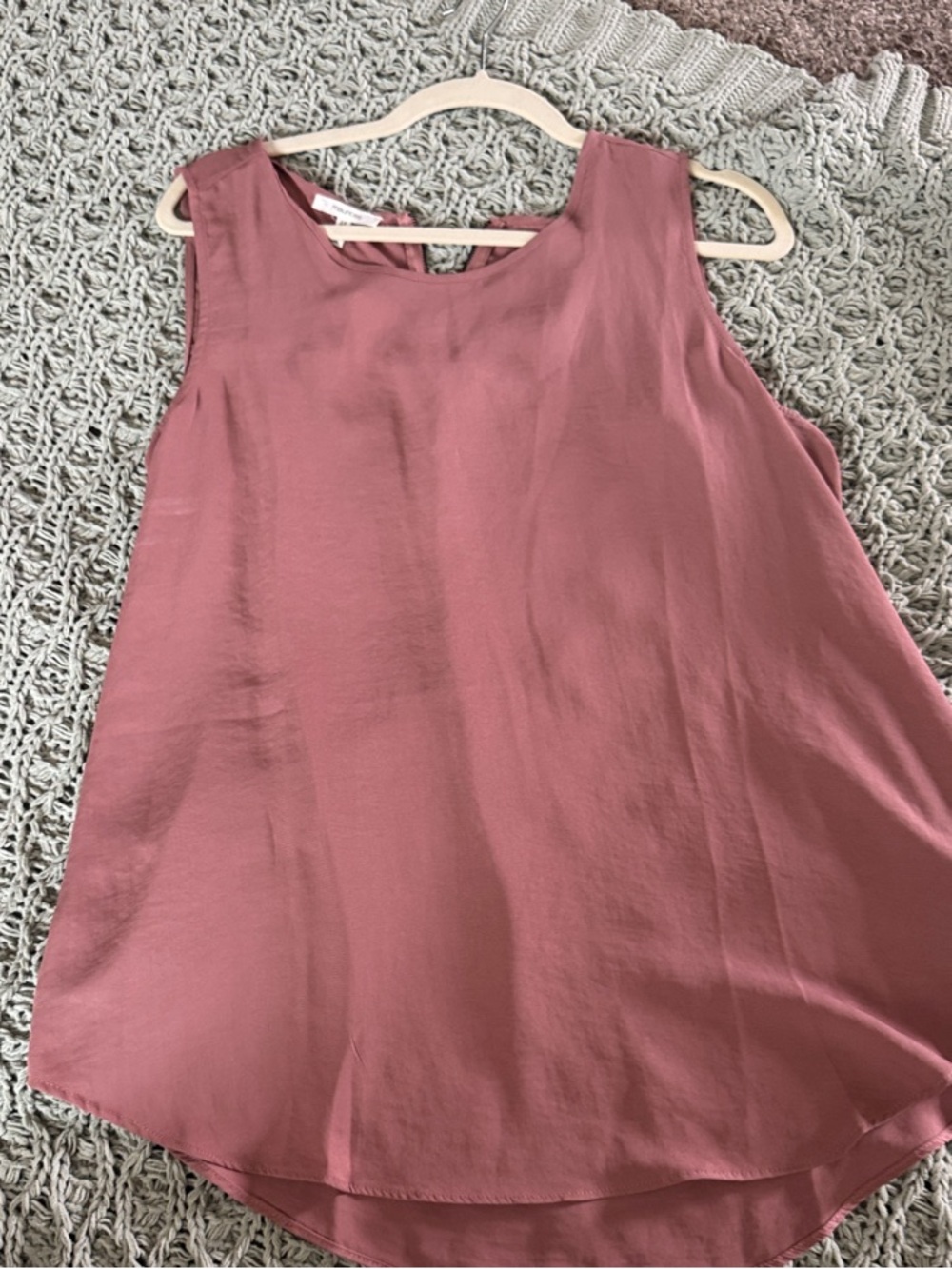 Maurices Rose-Mauve Sleeveless Blouse